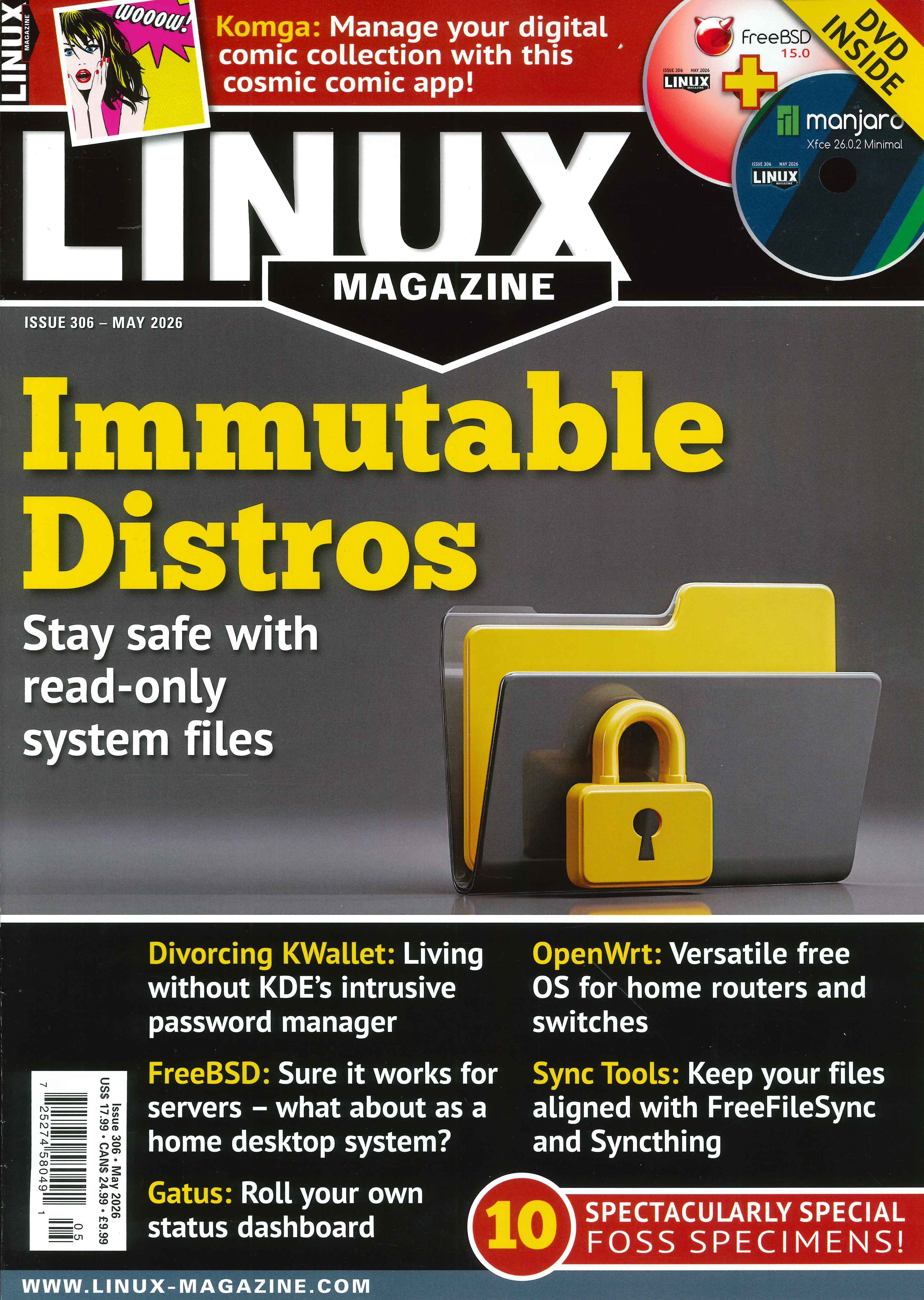 LINUX MAGAZINE UK [2026-05] N.306+DVD - 水星外文雜誌