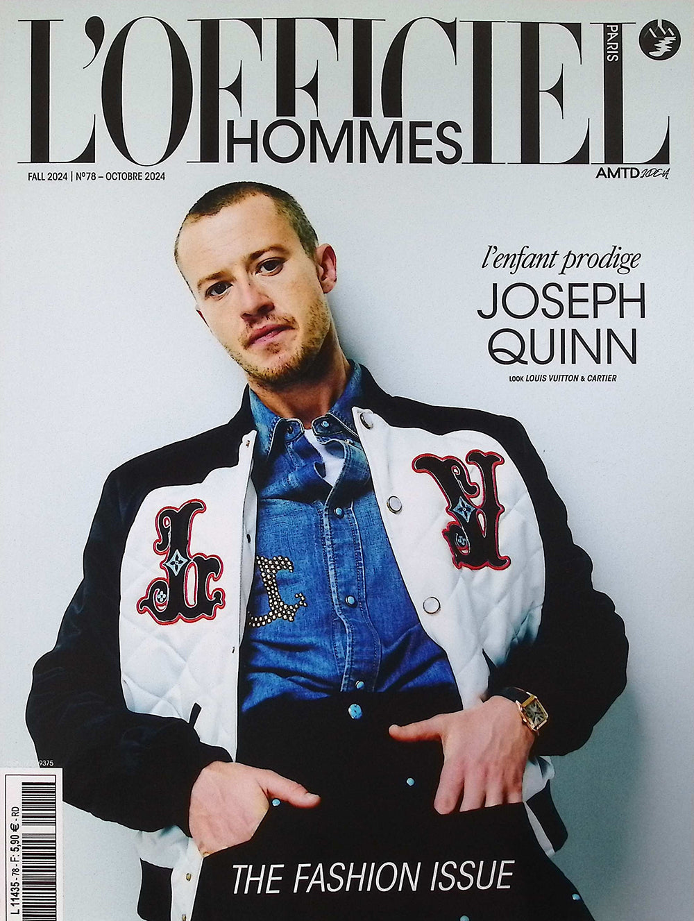 L'OFFICIEL HOMMES Paris N78 Fall 2024 (三封面)