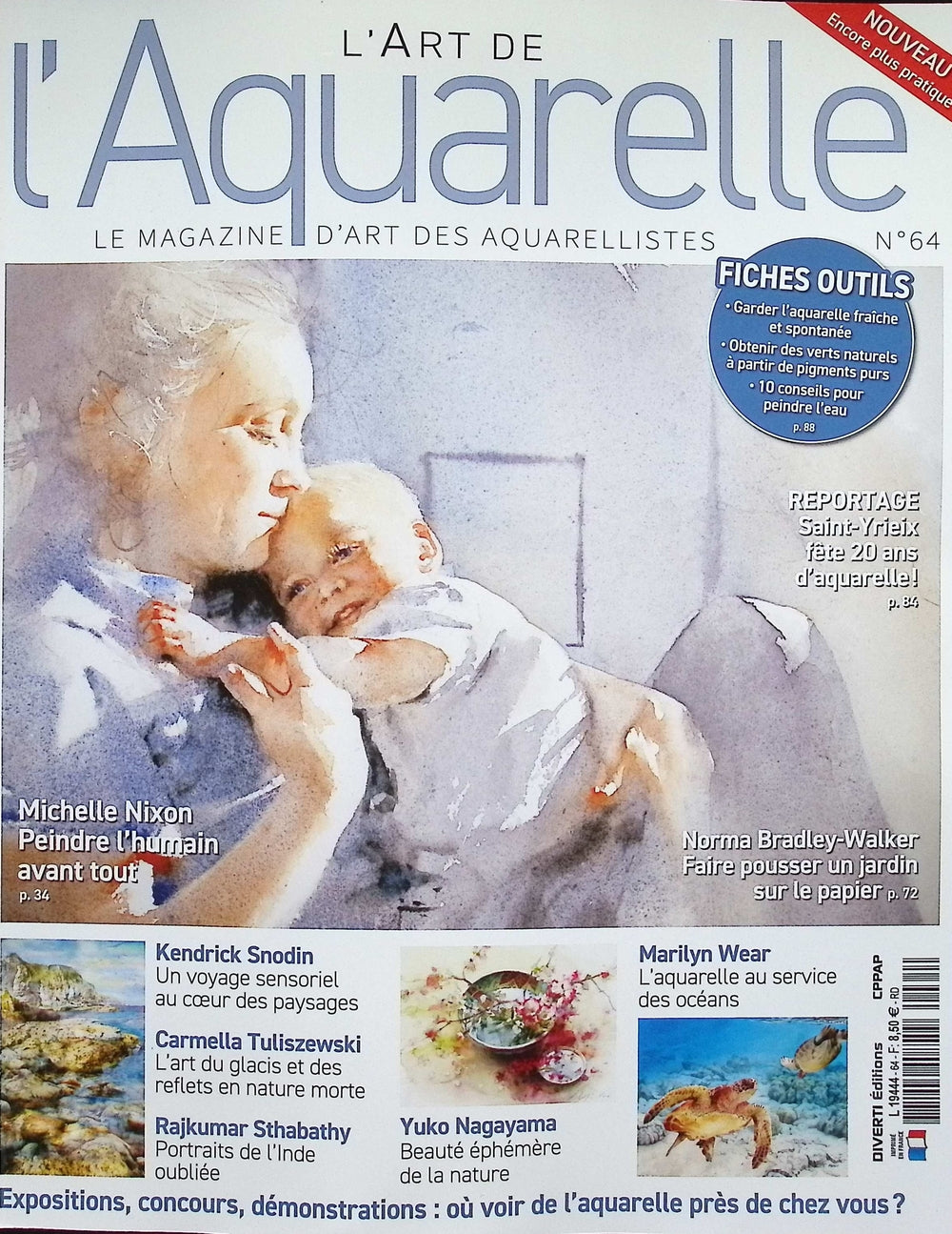 L'ART DE L'Aquarelle N.64 Mars-Mai 2025