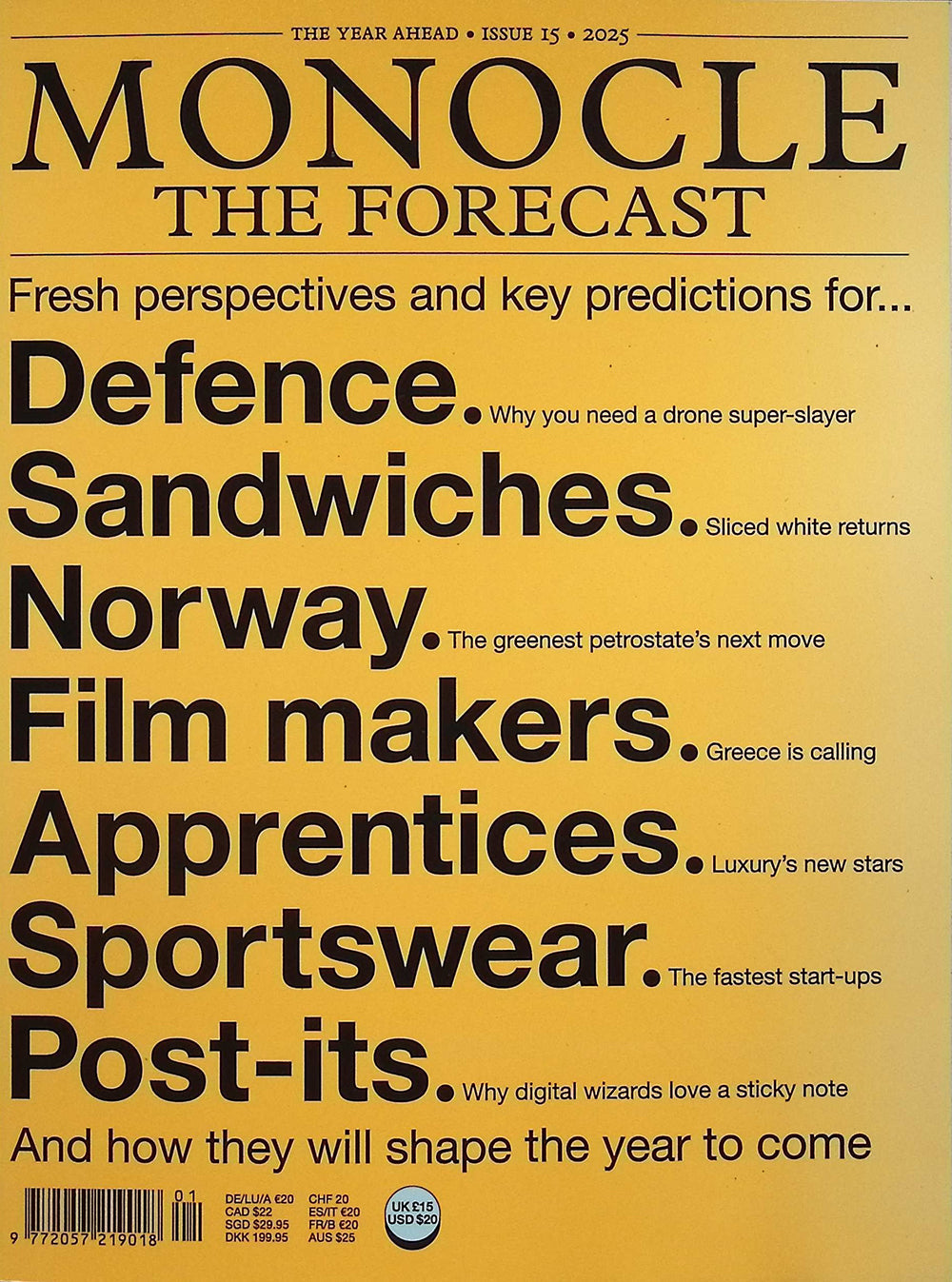 MONOCLE/ The Forecast [01] No.15,2025