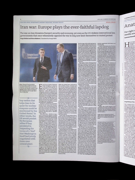 LE MONDE diplomatique [2026-04] N.2604 - Part 1