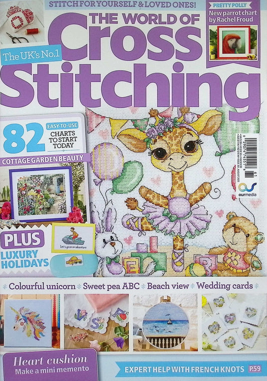 WORLD OF CROSS STITCHING [61] N361 Aug 2025+十字繡材料包