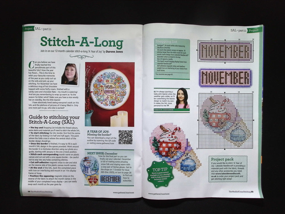 THE WORLD OF Cross Stitching [11] N364 Nov 2025+十字繡材料包