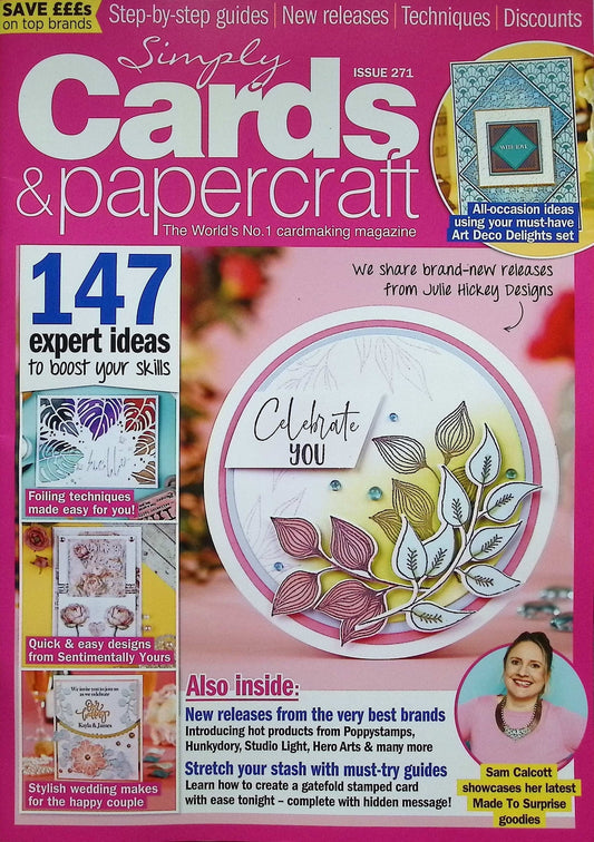 SIMPLY CARDS & PAPERCRAFTS [71] N271+壓花夾+燙金蠟