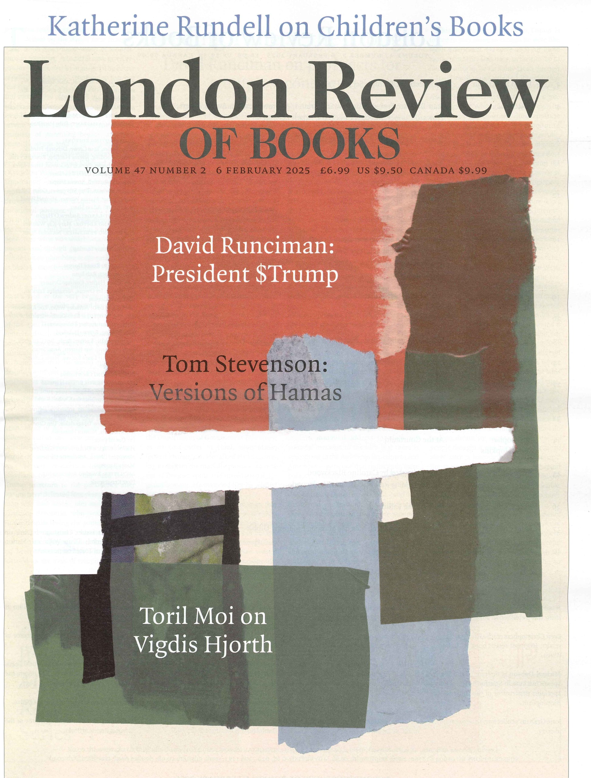 London Review OF BOOKS V47N2 [02]  6 Feb 2025