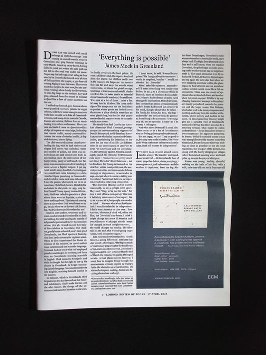 London Review OF BOOKS V47N7 [07] 17 Apr 2025