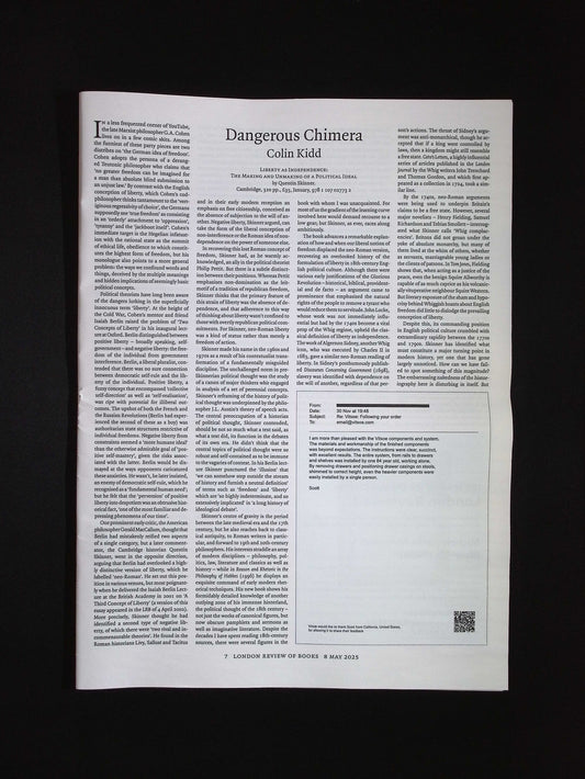London Review OF BOOKS V47N8 [08] 8 May 2025