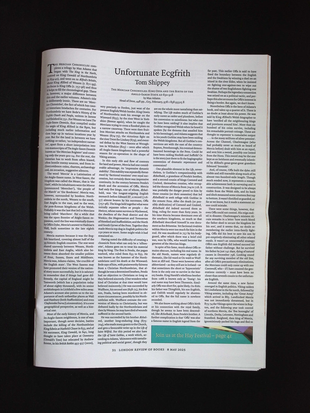 London Review OF BOOKS V47N8 [08] 8 May 2025