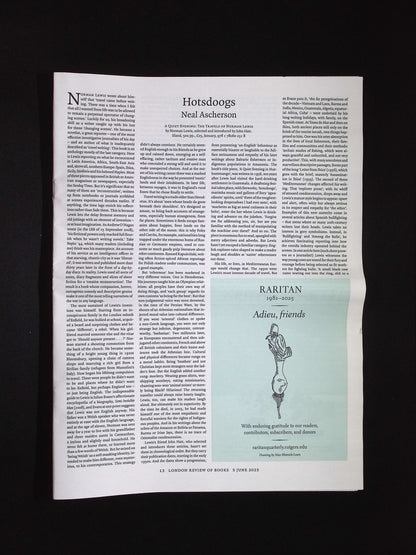 LONDON REVIEW OF BOOKS V47N10 [10] 5 Jun 2025