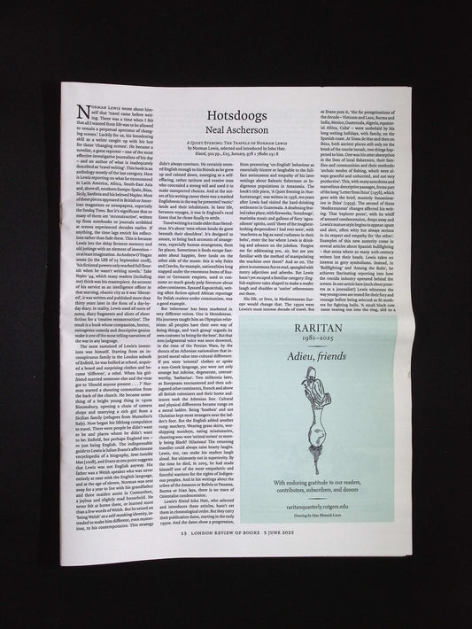 LONDON REVIEW OF BOOKS V47N10 [10] 5 Jun 2025
