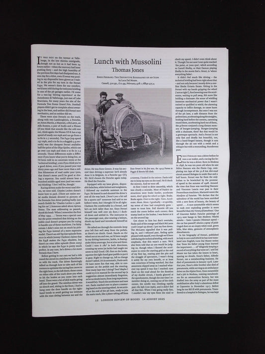 London Review OF BOOKS V47N14/15 [14] 14 Aug 2025
