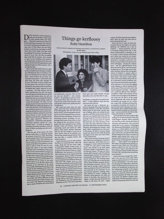 London Review OF BOOKS V47N16 [16] 11 Sep 2025