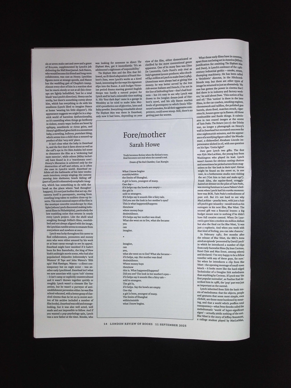 London Review OF BOOKS V47N16 [16] 11 Sep 2025