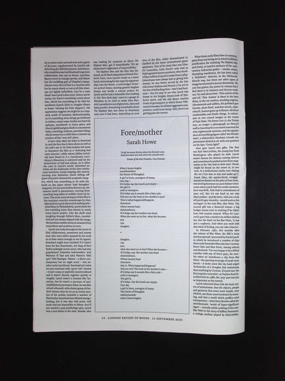 London Review OF BOOKS V47N16 [16] 11 Sep 2025