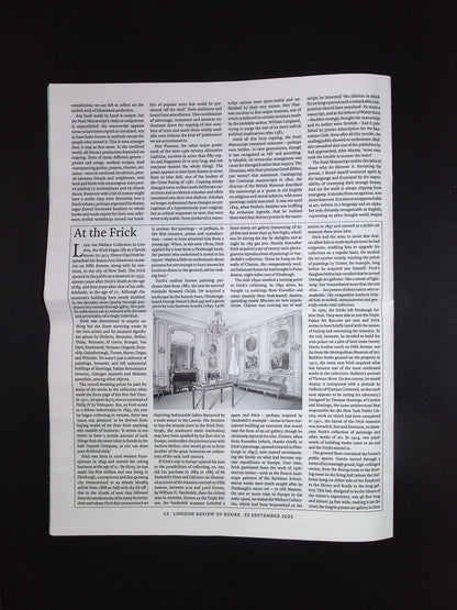London Review OF BOOKS V47N17 [17] 25 Sep 2025