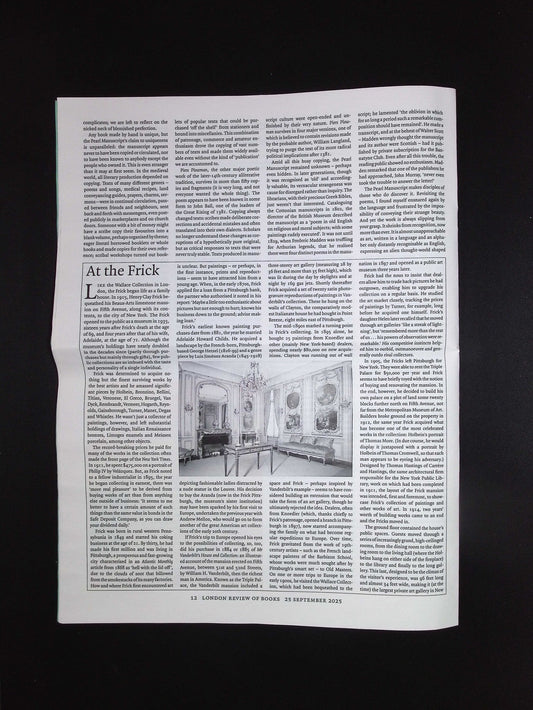 London Review OF BOOKS V47N17 [17] 25 Sep 2025