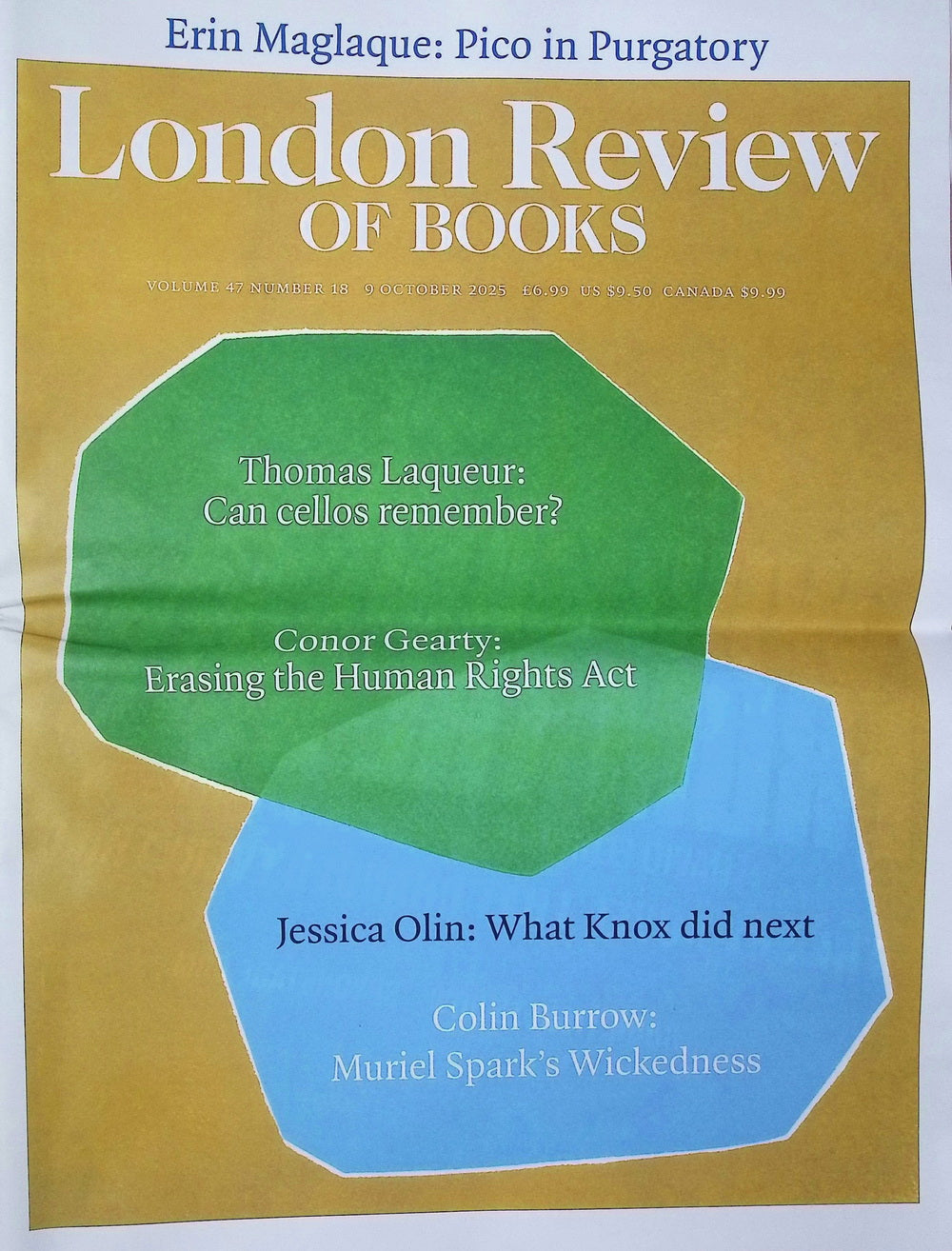 London Review OF BOOKS V47N18 [18] 9 Oct 2025