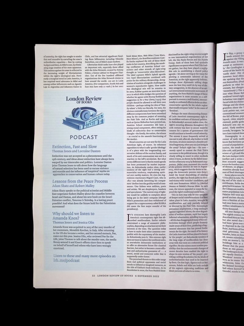 London Review OF BOOKS V47N20 [20] 6 Nov 2025