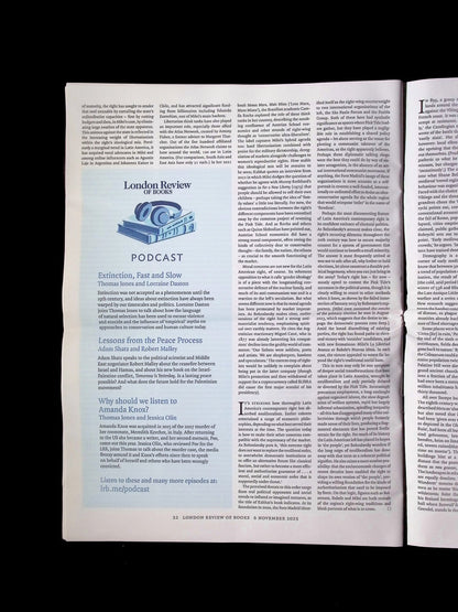 London Review OF BOOKS V47N20 [20] 6 Nov 2025