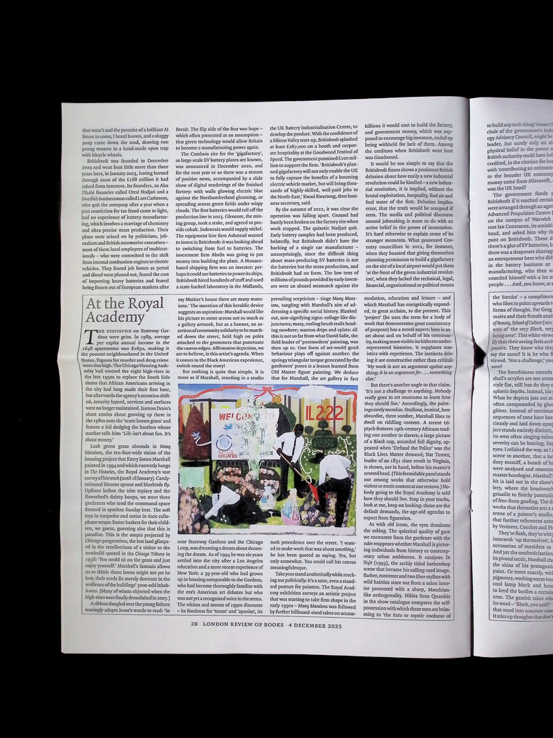 London Review OF BOOKS V47N22 [22] 4 Dec 2025
