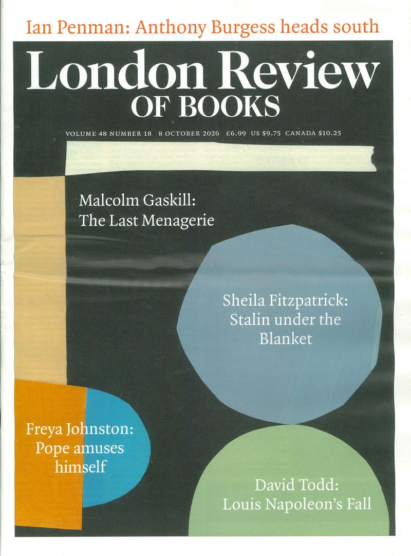 London Review OF BOOKS V48N18 [18]: 8 Oct 2026