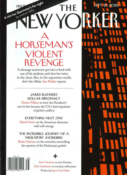 THE NEW YORKER [38] Sep 21,2026