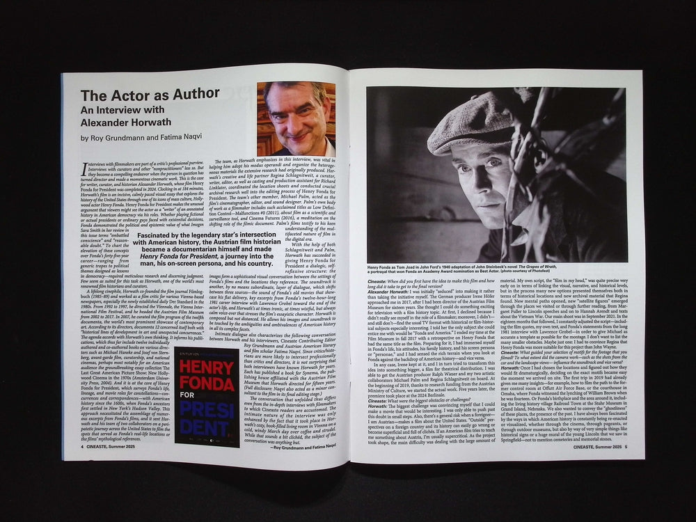 CINEASTE [52] V50N3 Summer 2025