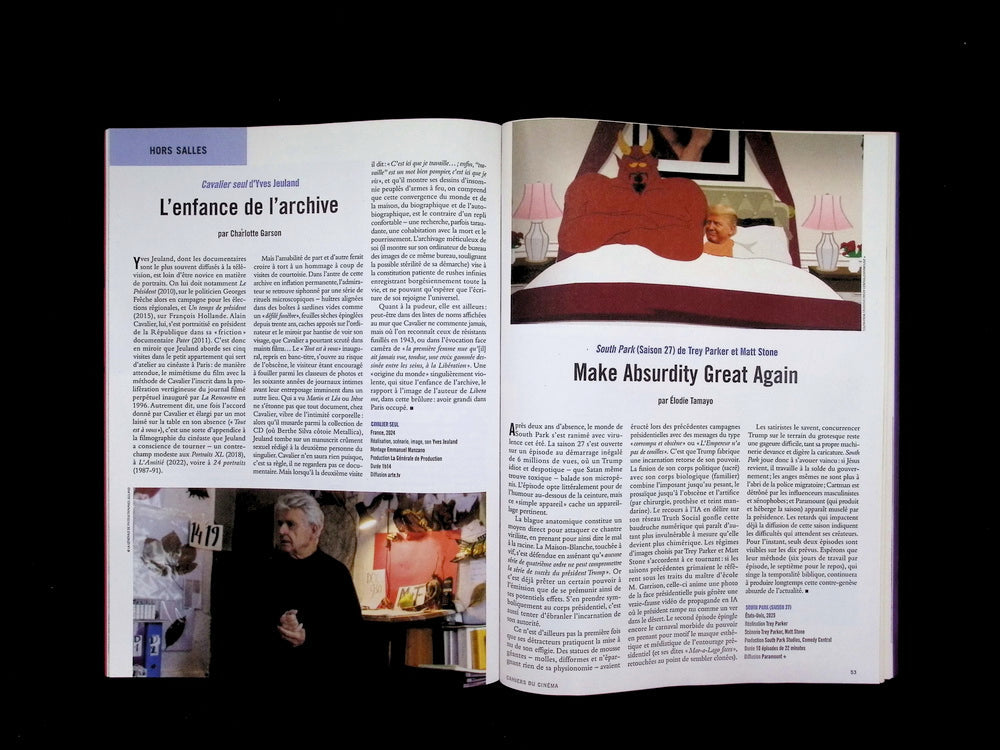 CAHIERS DU CINEMA N°823 September 2025