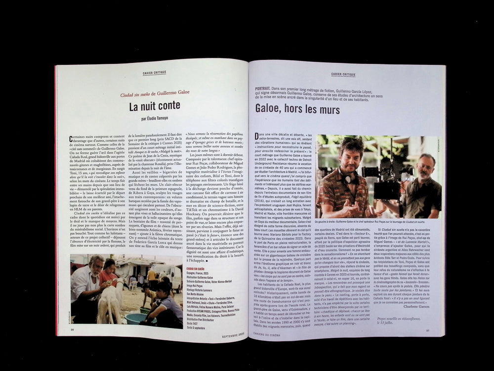 CAHIERS DU CINEMA N°823 September 2025