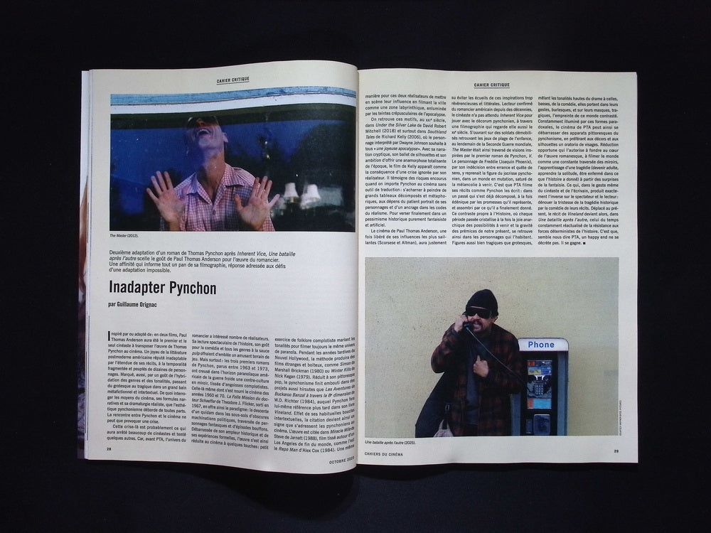 CAHIERS DU CINEMA N°824 Octobre 2025