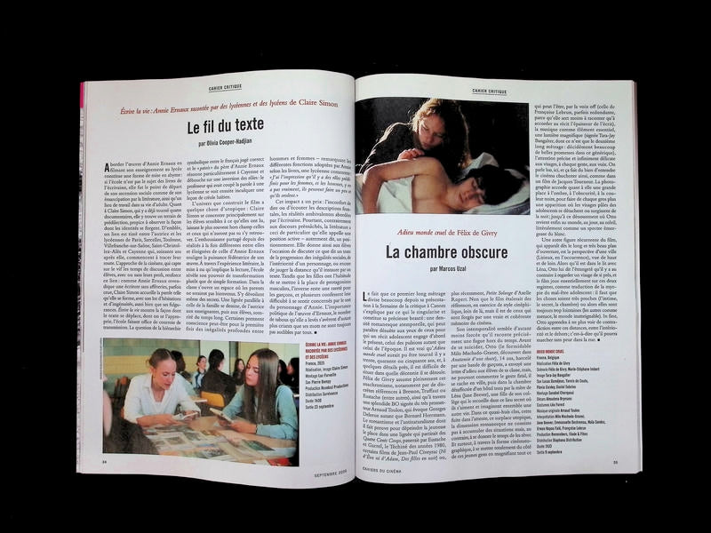 CAHIERS DU CINEMA N°834 Septembre 2026 - Part 4