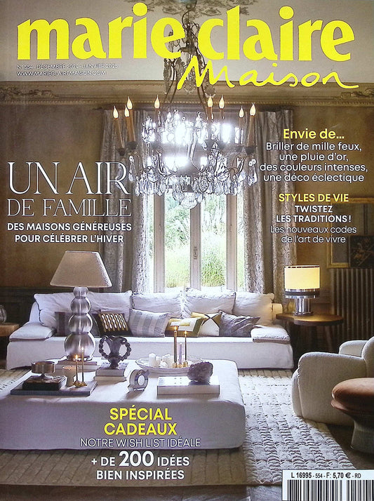 marie claire Maison (France) N°554 : Decembre 2024 / Janvier 2025