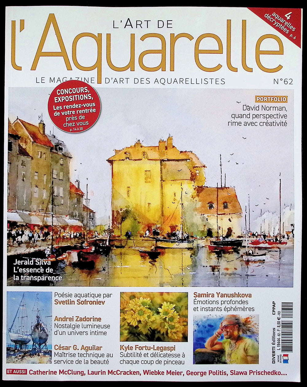 L'ART DE L'Aquarelle N.62 Sep-Nov 2024