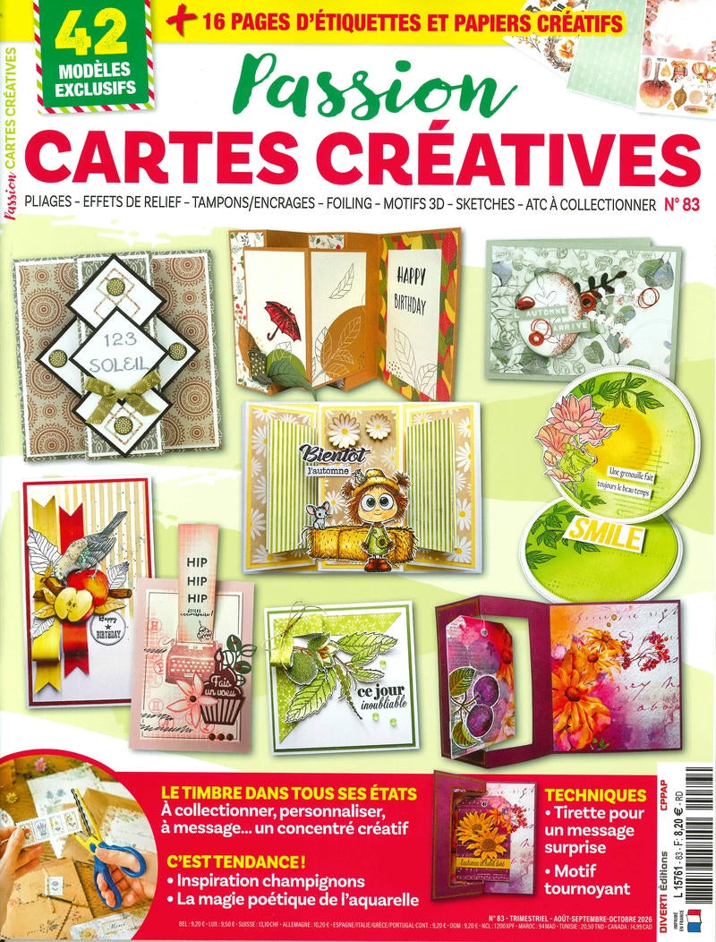 Passion Cartes Creatives N.83 Aout-Sept-Oct 2026