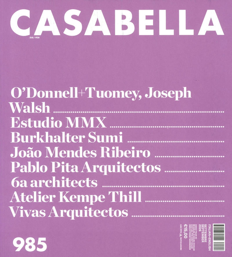 CASABELLA N.985 Settembre 2026