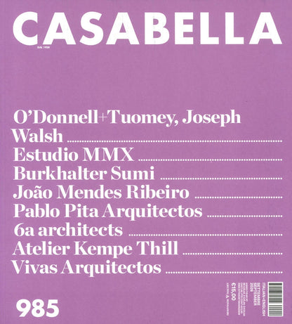 CASABELLA N.985 Settembre 2026