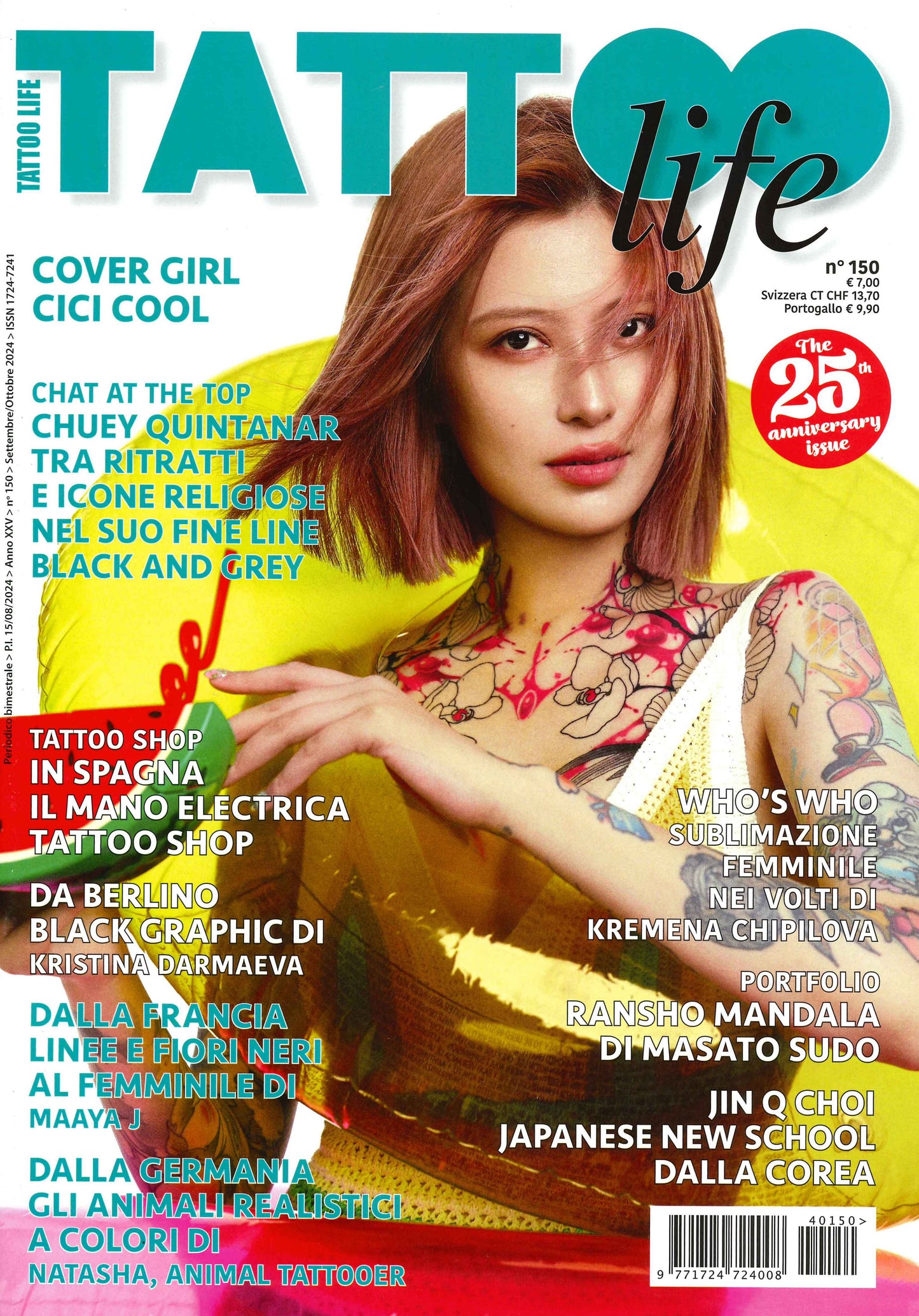 TATTOO life (Italia) [40150] n°150 Settembre/Ottobre 2024