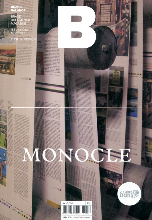 Magazine B : MONOCLE *** [03050] No.60